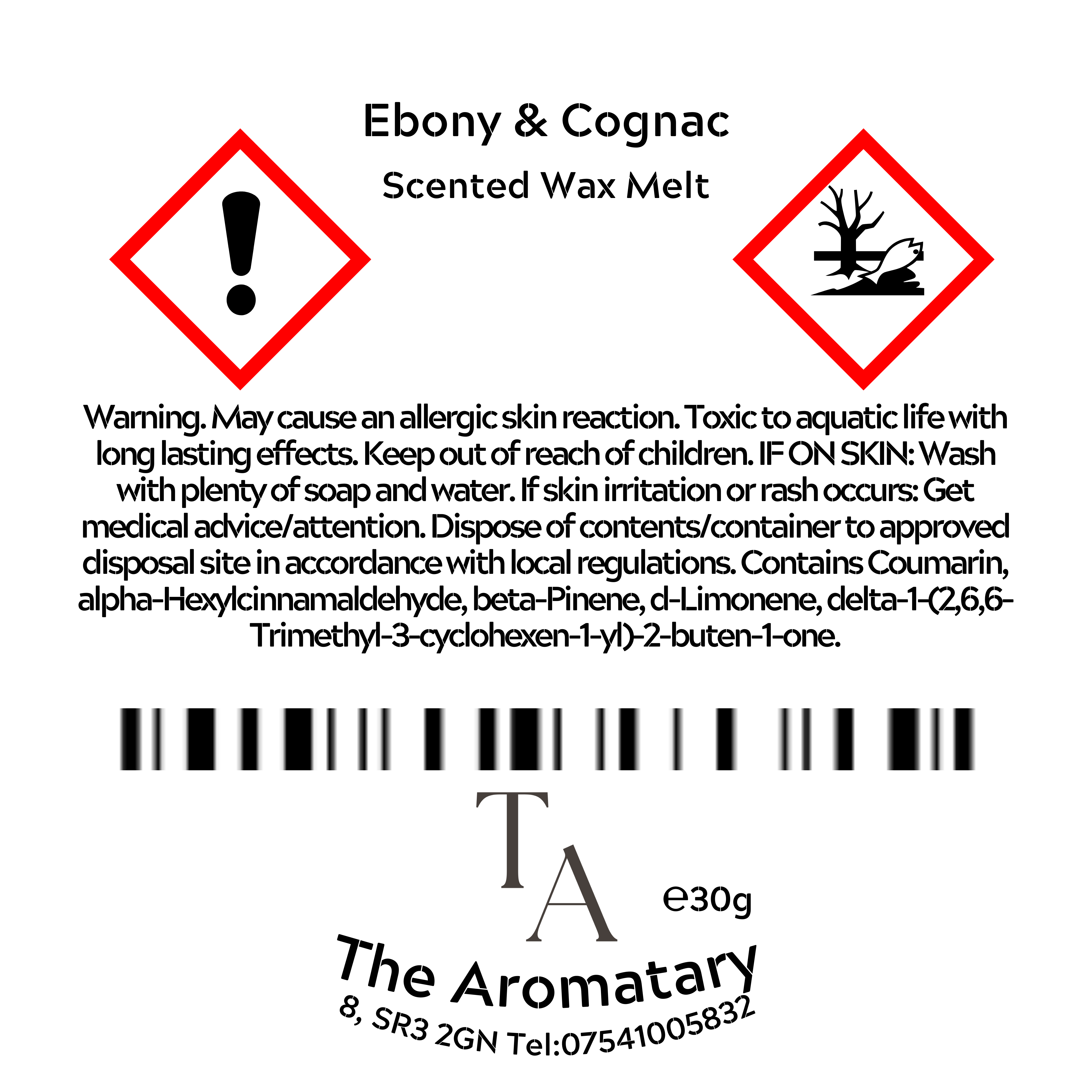 Ebony & Cognac Wax Melt